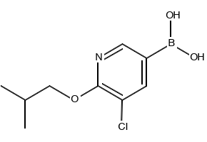 (5-CHLORO-6-ISOBUTOXYPYRIDIN-3-YL)BORONIC ACID structure, CAS 1217500-89-4