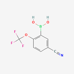 (5-CYANO-2-(TRIFLUOROMETHOXY)PHENYL)BORONIC ACID structure, CAS 1072946-64-5