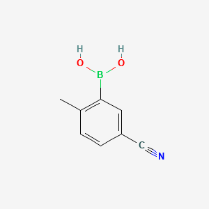 (5-CYANO-2-METHYLPHENYL)BORONIC ACID structure, CAS 867333-43-5