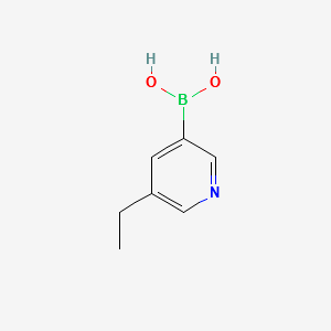 (5-ETHYLPYRIDIN-3-YL)BORONIC ACID structure, CAS 1001907-70-5