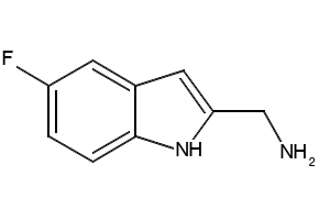 (5-FLUORO-1H-INDOL-2-YL)METHANAMINE structure, CAS 883531-07-5