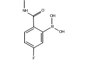 (5-FLUORO-2-(METHYLCARBAMOYL)PHENYL)BORONIC ACID structure, CAS 957062-96-3
