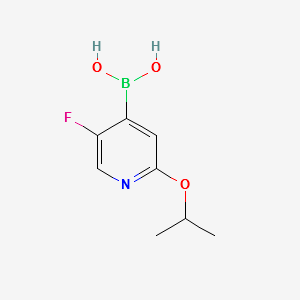 (5-FLUORO-2-ISOPROPOXYPYRIDIN-4-YL)BORONIC ACID structure, CAS 1264127-92-5