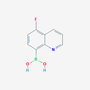 (5-FLUOROQUINOLIN-8-YL)BORONIC ACID structure, CAS 1072951-45-1