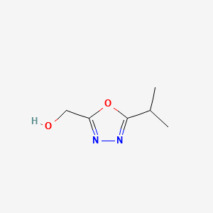 (5-ISOPROPYL-1,3,4-OXADIAZOL-2-YL)METHANOL structure, CAS 1211131-67-7