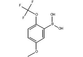 (5-METHOXY-2-(TRIFLUOROMETHOXY)PHENYL)BORONIC ACID structure, CAS 1079402-25-7