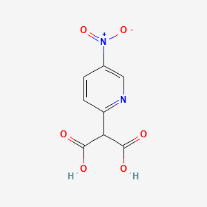 (5-NITRO-2-PYRIDINYL)PROPANEDIOIC ACID structure, CAS 131189-22-5