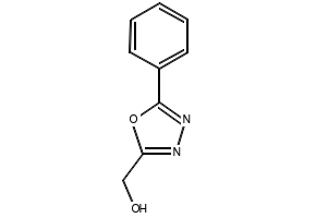 (5-PHENYL-1,3,4-OXADIAZOL-2-YL)METHANOL structure, CAS 54014-02-7