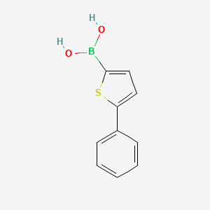(5-PHENYLTHIOPHEN-2-YL)BORONIC ACID structure, CAS 306934-95-2