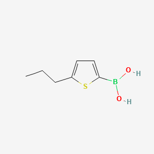(5-PROPYLTHIOPHEN-2-YL)BORONIC ACID structure, CAS 162607-24-1