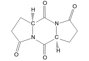 (5AS,10AS)-TETRAHYDRODIPYRROLO[1,2-A:1',2'-D]PYRAZINE-3,5,8,10(2H,5AH)-TETRAONE structure, CAS 14842-41-2