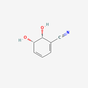 (5S,6R)-5,6-DIHYDROXYCYCLOHEXA-1,3-DIENECARBONITRILE structure, CAS 138769-96-7