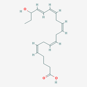 (5Z,8Z,11Z,14Z,16E)-18-HYDROXYICOSA-5,8,11,14,16-PENTAENOIC ACID structure, CAS 141110-17-0