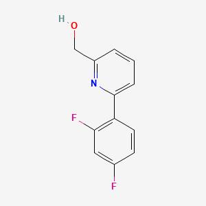 (6-(2,4-DIFLUOROPHENYL)PYRIDIN-2-YL)METHANOL structure, CAS 887981-41-1