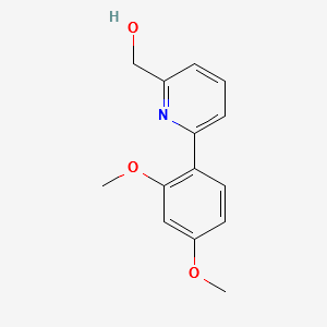 (6-(2,4-DIMETHOXYPHENYL)PYRIDIN-2-YL)METHANOL structure, CAS 887981-31-9