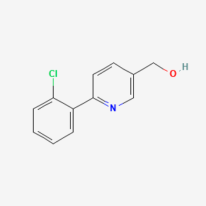 (6-(2-CHLOROPHENYL)PYRIDIN-3-YL)METHANOL structure, CAS 887974-37-0