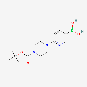 (6-(4-(TERT-BUTOXYCARBONYL)PIPERAZIN-1-YL)PYRIDIN-3-YL)BORONIC ACID structure, CAS 919347-67-4