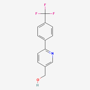 (6-(4-(TRIFLUOROMETHYL)PHENYL)PYRIDIN-3-YL)METHANOL structure, CAS 356058-13-4