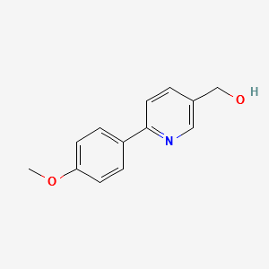 (6-(4-METHOXYPHENYL)PYRIDIN-3-YL)METHANOL structure, CAS 887974-96-1