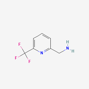 (6-(TRIFLUOROMETHYL)PYRIDIN-2-YL)METHANAMINE structure, CAS 916304-19-3