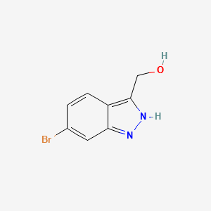 (6-BROMO-1H-INDAZOL-3-YL)METHANOL structure, CAS 885518-29-6