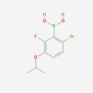 (6-BROMO-2-FLUORO-3-ISOPROPOXYPHENYL)BORONIC ACID structure, CAS 1072951-99-5