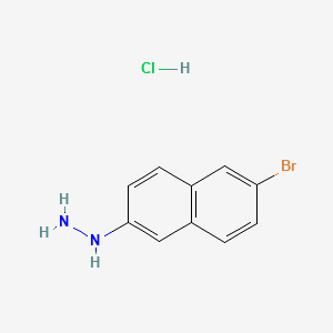 (6-BROMONAPHTHALEN-2-YL)HYDRAZINE HYDROCHLORIDE structure, CAS 511543-63-8