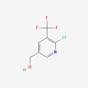 (6-CHLORO-5-(TRIFLUOROMETHYL)PYRIDIN-3-YL)METHANOL structure, CAS 1113049-91-4