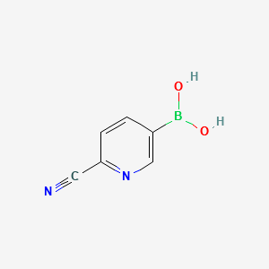 (6-CYANOPYRIDIN-3-YL)BORONIC ACID structure, CAS 1011722-07-8