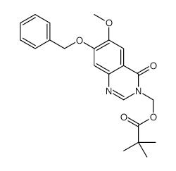 (7-(BENZYLOXY)-6-METHOXY-4-OXOQUINAZOLIN-3(4H)-YL)METHYL PIVALATE structure, CAS 193002-24-3