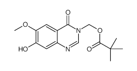 (7-HYDROXY-6-METHOXY-4-OXOQUINAZOLIN-3(4H)-YL)METHYL PIVALATE structure, CAS 193002-25-4