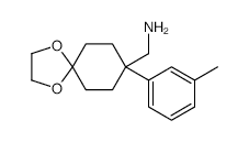 (8-(M-TOLYL)-1,4-DIOXASPIRO[4.5]DECAN-8-YL)METHANAMINE structure, CAS 887978-87-2