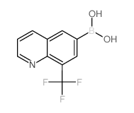 (8-(TRIFLUOROMETHYL)QUINOLIN-6-YL)BORONIC ACID structure, CAS 1072951-47-3
