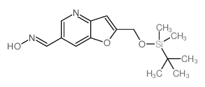 (E)-2-(((TERT-BUTYLDIMETHYLSILYL)OXY)METHYL)FURO[3,2-B]PYRIDINE-6-CARBALDEHYDE OXIME structure, CAS 1189170-70-4