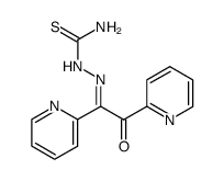 (E)-2-(2-OXO-1,2-DI(PYRIDIN-2-YL)ETHYLIDENE)HYDRAZINECARBOTHIOAMIDE structure, CAS 108922-13-0