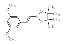 (E)-2-(3,5-DIMETHOXYSTYRYL)-4,4,5,5-TETRAMETHYL-1,3,2-DIOXABOROLANE structure, CAS 1073354-86-5