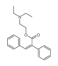 (E)-2-(DIETHYLAMINO)ETHYL 2,3-DIPHENYLACRYLATE structure, CAS 1679-75-0