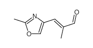 (E)-2-METHYL-3-(2-METHYLOXAZOL-4-YL)ACRYLALDEHYDE structure, CAS 139630-91-4