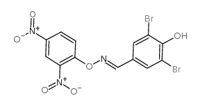 (E)-3,5-DIBROMO-4-HYDROXYBENZALDEHYDE O-(2,4-DINITROPHENYL) OXIME structure, CAS 13181-17-4