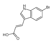 (E)-3-(6-BROMO-1H-INDOL-3-YL)ACRYLIC ACID structure, CAS 135250-41-8
