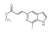 (E)-METHYL 3-(7-CHLORO-1H-PYRROLO[2,3-C]PYRIDIN-5-YL)ACRYLATE structure, CAS 1198098-49-5