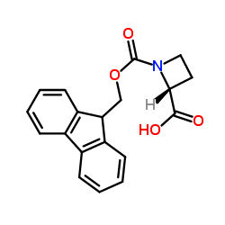 (R)-1-(((9H-FLUOREN-9-YL)METHOXY)CARBONYL)AZETIDINE-2-CARBOXYLIC ACID structure, CAS 374791-02-3
