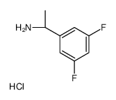 (R)-1-(3,5-DIFLUOROPHENYL)ETHANAMINE HYDROCHLORIDE structure, CAS 321318-28-9