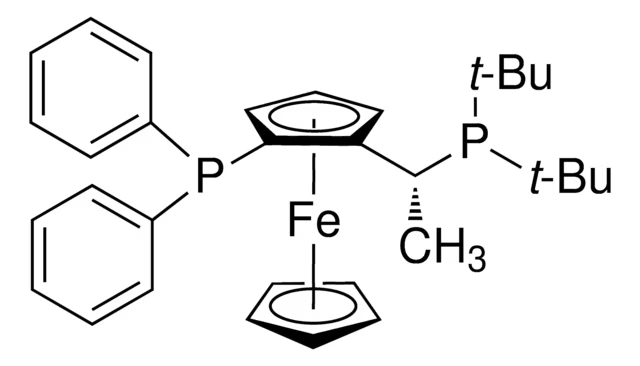 (R)-1-[(S)-2-(DIPHENYLPHOSPHINO)FERROCENYL]ETHYLDI-TERT-BUTYLPHOSPHINE structure, CAS 155830-69-6