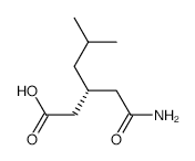 (R)-1-PHENYLETHANAMINE (R)-3-(2-AMINO-2-OXOETHYL)-5-METHYLHEXANOATE structure, CAS 185815-61-6