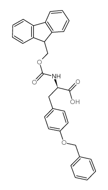 (R)-2-((((9H-FLUOREN-9-YL)METHOXY)CARBONYL)AMINO)-3-(4-(BENZYLOXY)PHENYL)PROPANOIC ACID structure, CAS 138775-48-1