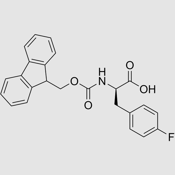 (R)-2-((((9H-FLUOREN-9-YL)METHOXY)CARBONYL)AMINO)-3-(4-FLUOROPHENYL)PROPANOIC ACID structure, CAS 177966-64-2