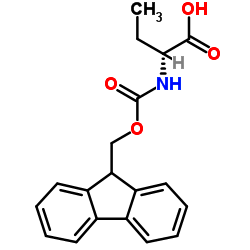 (R)-2-((((9H-FLUOREN-9-YL)METHOXY)CARBONYL)AMINO)BUTANOIC ACID structure, CAS 170642-27-0