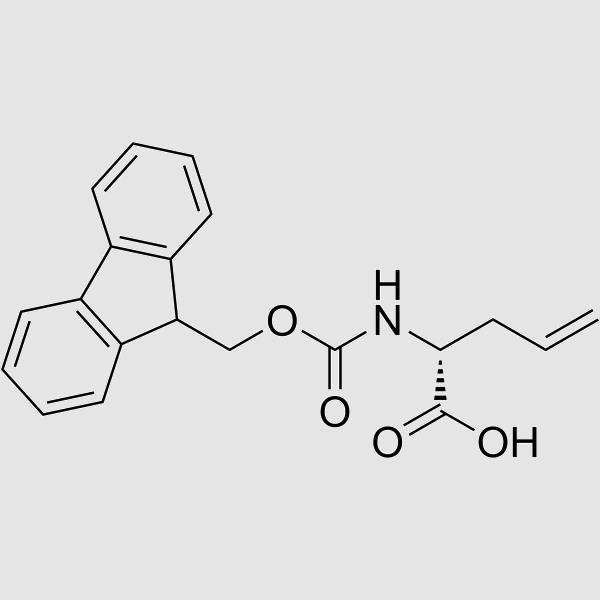 (R)-2-((((9H-FLUOREN-9-YL)METHOXY)CARBONYL)AMINO)PENT-4-ENOIC ACID structure, CAS 170642-28-1
