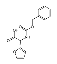 (R)-2-(((BENZYLOXY)CARBONYL)AMINO)-2-(FURAN-2-YL)ACETIC ACID structure, CAS 127420-04-6